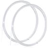 BENECREAT 2 Rotolo di Acciaio per Molle Bianco, Stecche per Corsetto Da 6mm per Cucire, Stecche In Acciaio Rivestite In Plastica per Bustle Da Sposa, Disossamento Crinolina, 1mm di Spessore, 8m/Roll