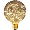 Suaver 2 confezione G95 vintage Edison lampadina, attacco E27 3 W filamento antico globo lampadine decorative per home festival party decorazione