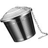 Alipis Palla Filtro per Spezie in Acciaio Inox, Infusore per Cucina | Maglia Uniforme e Struttura Apribile, Gancio a Catena, per Erbe, Brodo e Uso Domestico