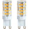 BULBEAWICK Lampada LED G9 12 V 5 W, 450 LM, lampada LED Bi‑Pin G9 a bassa tensione | Lunga durata di vita,per illuminazione camper, lampadario, applique murale, decorazione vetrina, dimmerabile,5W 2 pezzi 2700K