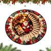 Generico 3D Christmas Round Rug, Optical Illusion Round Mat (Type-C,100cm (39.4)) | Santa Claus Round Mat for Indoor Outdoor Use,Non-Slip Santa Claus Decorative Rugs Floor Mat for Living Room Home Xmas Decor