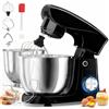 Velya Impastatrice Planetaria 1500W Multifunzione, Robot da Cucina per Dolci e Pane, 2 Ciotole in Acciaio Inox 4,5L+5L, 10 Velocità+Pulse, Testa Inclinabile, Gancio Impastatore, Frusta, Paletta, Paraschizzi