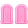 Mimdixy Stampo in silicone per porte, stampi per finestre e porte. Stampo per fondente in silicone