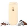 Nuttii Macinacaffè Portatile Nuttii Burr, Color Panna | Elettrico, Macine Coniche Regolabili, 20 Livelli di Macinatura, per Espresso, Pour-Over, French Press, Moka, Casa e Viaggio