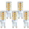 BULBEAWICK Lampada LED G9 12 V 5 W, 450 LM, lampada LED Bi‑Pin G9 a bassa tensione | Lunga durata di vita,per illuminazione camper, lampadario, applique murale, decorazione vetrina, dimmerabile,5W 5 pezzi 2700K