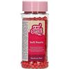 FunCakes Soft Pearls Perle di Zucchero, Medium Shiny Red, 80 g | Palline di Zucchero Commestibili, Perfette per Decorare Torte, Cupcake, Biscotti, Dolci e Altro, Decorazioni per Torte