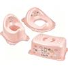 LIFEZEAL Set di 3 Pezzi, Vasino per Bambini 18+ Mesi, Rosa | Set per Addestramento al Bagno con Vasino per Bambini, Riduttore per WC e Scaletta, Base Antiscivolo e Seduta Ergonomica