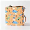 Chickwin Cuscino Rialzo Sedia per Bambini, Cartone Animato Stampa Cuscino Alzasedia con Cinghie Regolabile Lavabile Smontabile Cuscino Seduta per Sedia da Pranzo (32x32x8cm,dinosauro della foresta)