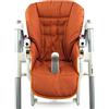 ninna-nanna by Bambiniwelt Cuscino di ricambio compatibile con Peg Perego Diner (arancione mélange) | Materiale robusto e resistente, morbido imbottito, lavabile