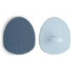 Mushie Set 2 Spazzole Crosta Lattea per Bebè, 0M+, Tradewinds/Periwinke | Per neonati, Spazzola esfoliante, Spazzola in silicone per cuoio capelluto e bagno, Ultra morbida, Cura della crosta lattea