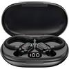 Eko, auricolari wireless 5.0 IPX5 Modello Arc Pro leggeri con indicatore LED, nero
