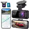 Senzo Dashcam Per Auto Senzo - 4K Ultra HD - Anteriore E Posteriore - Wifi E GPS - Visione Notturna - Sensore G - Con Monitoraggio Parcheggio - Con App - 64