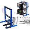 Markenlos Dailygoods - Case per computer open air - Supporto in alluminio per progetti fai-da-te - Compatibile con schede madri ATX/MATX/ITX - Alloggiamento per hard disk da 3,5/2,5 pollici - 7 slot PCI