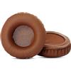 Markenlos Cuffie di ricambio per auricolari wireless - Isolamento acustico di alta qualità e imbottitura in memory foam confortevole (marrone)