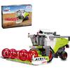 JAMARA 402946 CADA Claas Dominator 370 1:24 Bricks, set tecnico composto da 384 mattoncini a morsetto, parti mobili, modello agricolo con licenza per la fattoria, a partire dagli 8 anni