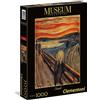 Clementoni - Museum Collection Puzzle 1000 Pezzi per Adulti e Ragazzi, Illustrazione L'Urlo di Edvard Munch, Idea Regalo, Made in Italy, 70x50 cm, 39377