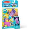 Melissa & Doug Sticker Wow! Blocco attività di 24 Pagine e timbratore di Adesivi, 300 Adesivi, Giocattolo tattile e Artistico con Personaggio collezionabile - Unicorno Glitterato - Certificati FSC