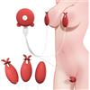 GQTYBZ Pinze per Capezzoli Vibratore Giochi Erotiici per Coppie, Sexytoysys Vibratoreper Donna Professionale Sex Toys Succhia Stimolatore Clitoride Femminile, Vibratori Bdsm Toy Sessuali per Adulti Sexy