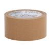 Q-CONNECT Nastro da imballaggio Q-Connect in carta Kraft 50 mm x 50 m 130 µm - conf. 6 rotoli - scrivibile - KF17145