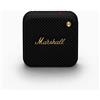 Marshall Willen Altoparlanti Bluetooth Wireless 15 Ore di Riproduzione IP67 Impermeabile Ricarica Rapida Impilabile Nero e Ottone