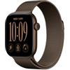 Apple Watch Series 12 GPS 42 mm Smartwatch | Cassa in alluminio color bronzo scuro con loop in maglia milanese color bronzo scuro