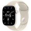 Apple Watch Series 12 GPS + Cellular 42 mm | Cassa in ceramica bianco perla con cinturino Sport sabbia - M/L