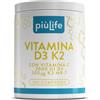 +LIFE Vitamina D3 K2 MK7 con Vitamina C PiùLife, 200 Compresse | 1 al giorno, D3 2000 UI (50 mcg), K2 MK7 200 µg e Vitamina C 125 mg, Ossa Normali e Sistema Immunitario, Senza Glutine