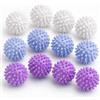 wuliwenwen 12 palline per asciugatrice, riutilizzabili, per asciugatrice e lavatrice, ricambio per ammorbidente, anti-pelucchi, asciugatura rapida per piumini e vestiti (bianco, blu, viola)