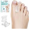 Viexpand 12 Pezzi Separatori Per Dita Dei Piedi in Silicone, Correttore per Bunion Separatori per Dita dei Piedi, Per la Correzione Di Alluce Valgo e Ditas Sovrapposte, Per uomini e donne