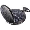 HICARER Orologio da Taschino al Quarzo per Uomo con Quadrante Nero e Catena