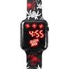Diakakis Marvel Spiderman - Orologio digitale a LED per bambini, cinturino in silicone con display a LED luminoso, orologio per bambini per fan e ragazzi Marvel