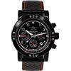 Pilot Germany Poljot Pilot P-Sports 43.S 31681 Orologio con cronometro russo meccanico a carica manuale, orologio sportivo surfista nero, cinghia