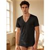 Garda T-shirt M/M scollo V bianca Garda 0046 Nero