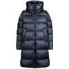 Bomboogie Piumino lungo donna in nylon lucido BOMBOOGIE mod. Geneva art. CW6630TDLC6 Deep Blue