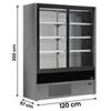 Frigo Murale Salumi, Bibite e Latticini Olbia con Porte Scorrevoli, -1°C/+5°C, Larghezza 120 cm, Profondità 57 cm