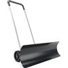 Outsunny Pala da neve 95 cm extra larga in alluminio antiscivolo, angolata, con ruote regolabili | Aosom Italy