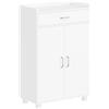 HOMCOM Scarpiera con cassetto, 5 ripiani regolabili per 6 paia di scarpe, 62,5x35x95 cm, bianco | Aosom Italy