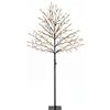 HOMCOM Albero luminoso di ciliegio 150 cm con 160 LED e 16 rami flessibili, per interni ed esterni | Aosom Italy