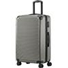 HOMCOM Valigia rigida espandibile 77 cm con 4 ruote e serratura TSA, grigio scuro | Aosom Italy