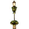 Outsunny Lanterna natalizia da esterno con 50 LED bianco caldo, 159 punte in PVC e bacche rosse | Aosom Italy