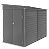 Outsunny Casetta attrezzi in metallo 3,5 m², 143x270x202 cm, tetto a falda, doppia porta e kit fondazione | Aosom Italy