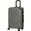 HOMCOM Valigia rigida espandibile in ABS 66 cm con 4 ruote girevoli e lucchetto TSA, grigio scuro | Aosom Italy