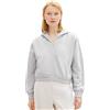 TOM TAILOR Denim Felpa Corta con Cappuccio Felpa Cropped da Donna in Denim con Cappuccio Donna (Pacco da 1)