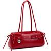 Aulenge Piccola Borsa a Mano Donna Retro Piccola Y2K Borsa a Mano Donna | Design Fiocco, Materiale PU, Stile Y2K, per Festa Matrimonio Quotidiano Lavoro
