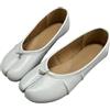 CSSHNL Tabi Ballerine Ballerine da Donna con Punta Divisa Scarpe Tabi Moda Mocassini Slip-on Casual da Donna in Pelle Pieghettata