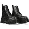 New Rock M.MILI134-C45 Stivali punk rock unisex in vera pelle stile gotico urbano