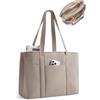 bagsmart Puffer - Borsa da donna, grande borsa da lavoro | Borsa tote leggera da 21,5 l, con 3 grandi scomparti, per laptop da 15,6 pollici + scomparto per bottiglia