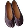 CSSHNL Tabi Ballerine Ballerine da Donna con Punta Divisa Scarpe Tabi Moda Mocassini Slip-on Casual da Donna in Pelle Pieghettata