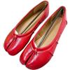 CSSHNL Tabi Ballerine Ballerine da Donna con Punta Divisa Scarpe Tabi Moda Mocassini Slip-on Casual da Donna in Pelle Pieghettata