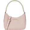 Michael Kors Jet Set Small Signature Logo Convertible Crossbody Bag Powder Blush